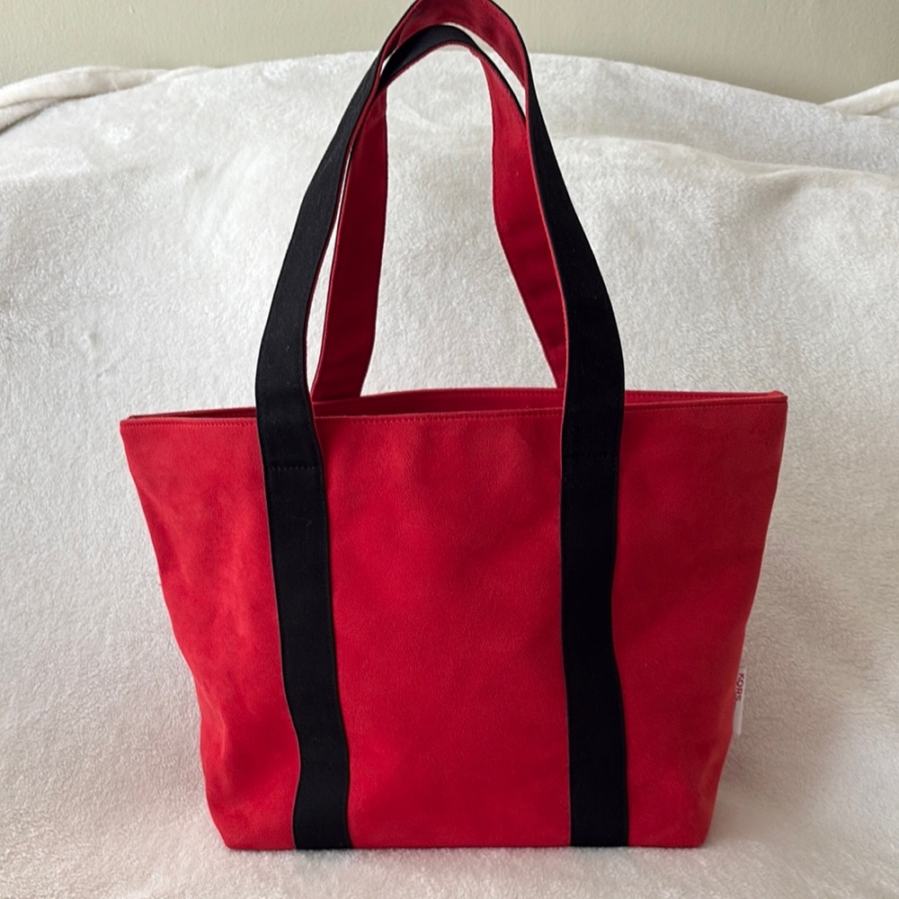 Michael Kors Red and Black Tote Bag